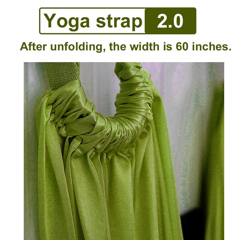 TOCO FREIDO Waist Back Leg Stretch Strap/Yoga Fitness Band, Leg Stretching Assist Trainer, Yoga Stretcher, Back Bend Split Inversion Strap for Fitness, Dance, Ballet, Gymnastics - Image 2